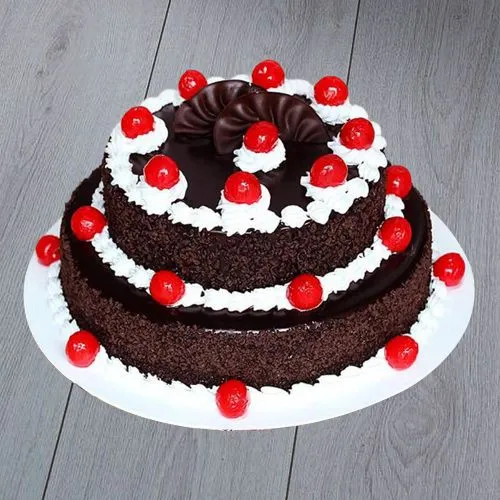 Simple 2 tier cream cake / how to make 2 step chocolate cake / rosettes  designed step cake - YouTu… | Double layer cake, Simple cake designs,  Chocolate cake designs