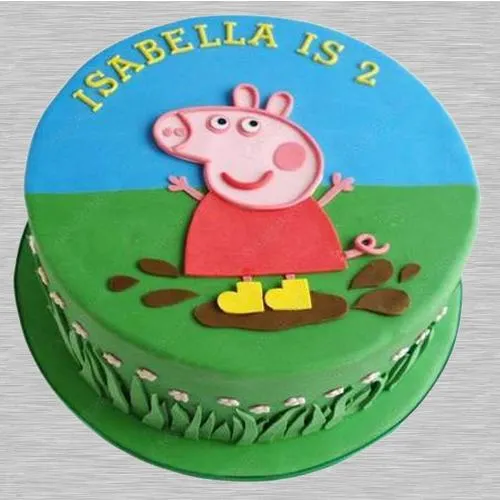 Peppa Pig birthday Cake 1 in Delhi (1.5kg) - CakeStudio