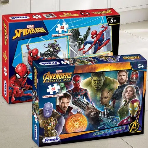 Frank Marvel Avengers Puzzle - 60 Piece Jigsaw Puzzle for Kids for